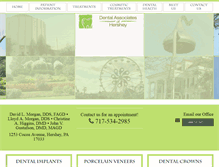 Tablet Screenshot of dentalassociatesofhershey.com